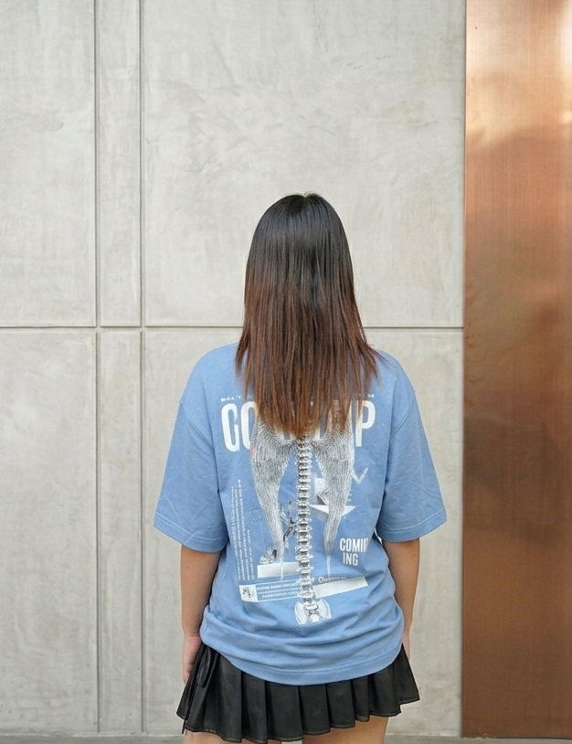 ARYX "The Kinetic Spine" Oversized Graphic Tee [UNISEX]