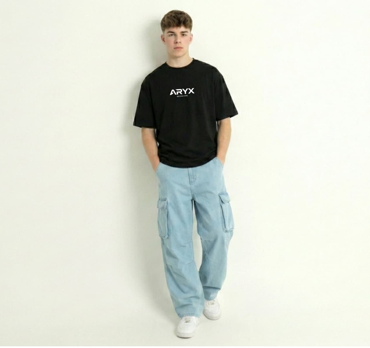 ARYX "Victory" Oversized Tee - BLACK