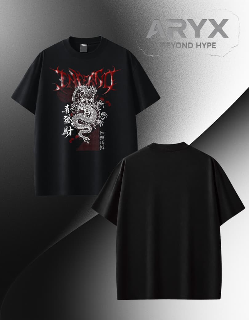 ARYX "RYŪJIN CORE" Heavyweight Oversized Tee [UNISEX]