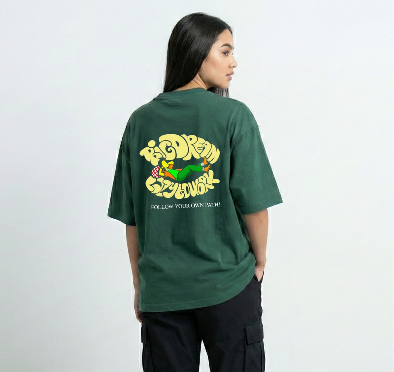 ARYX "Big Dream" Oversized Tee - Green