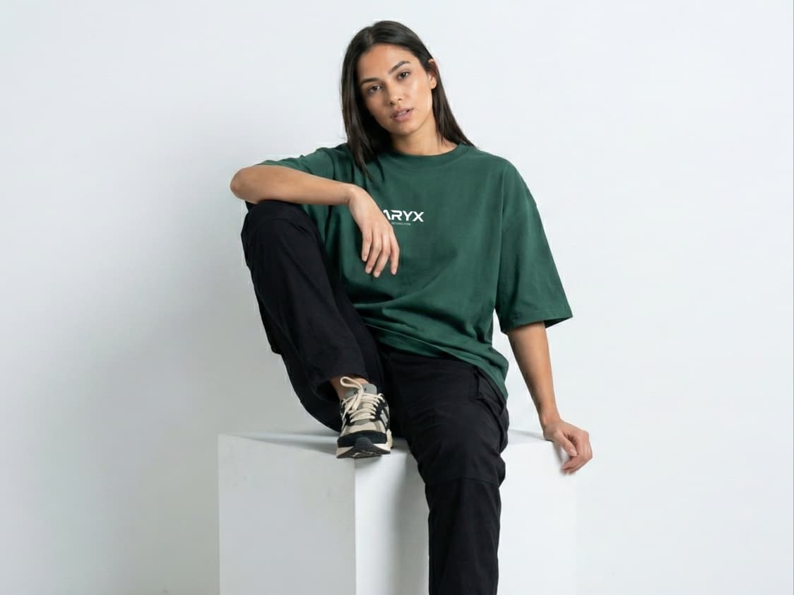 ARYX "Big Dream" Oversized Tee - Green