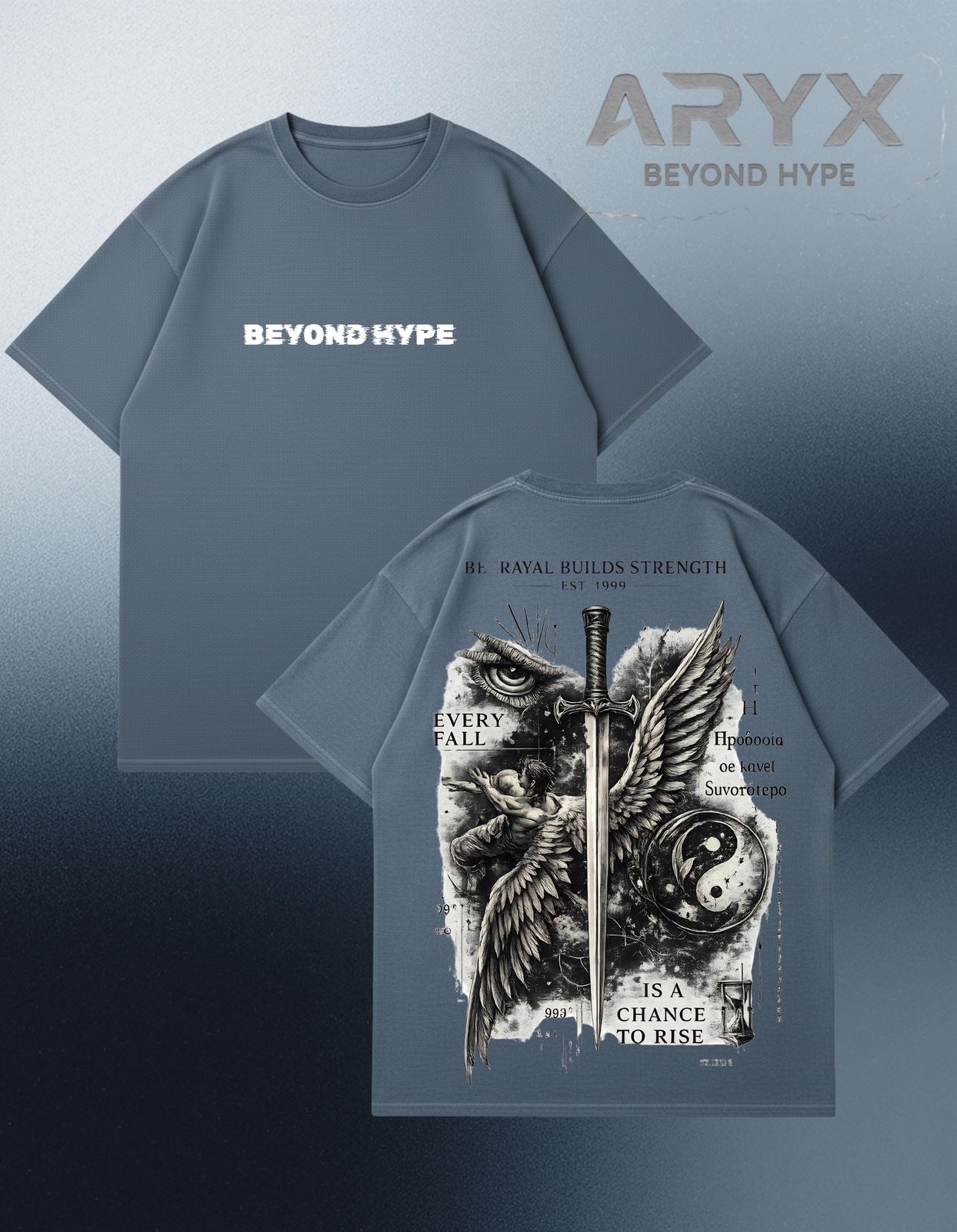 ARYX "The Ascent" Heavyweight Oversized Tee [UNISEX]